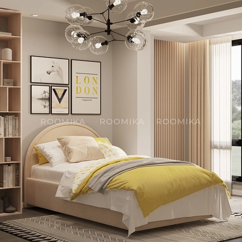 Кровать мягкая БАББЛ с подъемным механизмом, 120x200