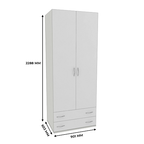 Шкаф 2 дверный с ящиками P211.60