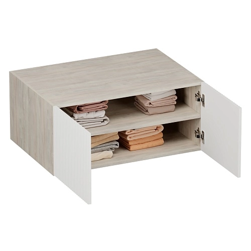 Антресоль на шкафы, фрезерованные фасады в эмали LE461.61