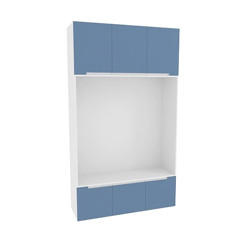 Шкаф с нишей и сидушкой, фасады в эмали LE412.44