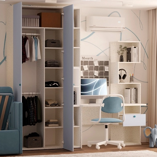 Рабочий стол со встроенным стеллажом HOF420