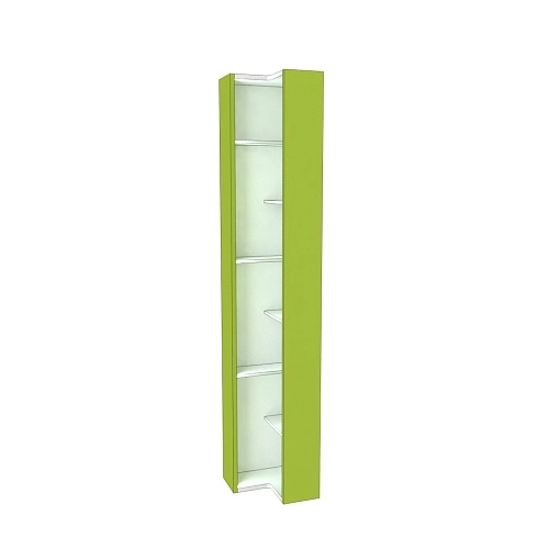 Стеллаж завершающий угловой равносторонний с подсветкой L230