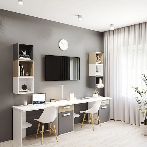 Рабочая зона для двоих детей Левел