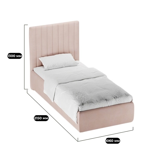 Кровать односпальная мягкая АСТИ с подъемным механизмом, 90x200