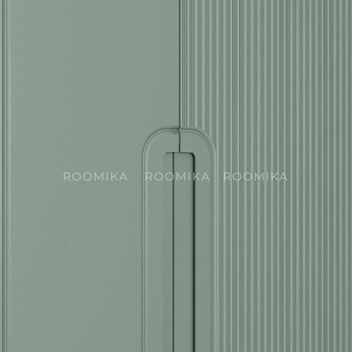 Шкаф 2 дверный, фрезерованные фасады в эмали LE210.60-1