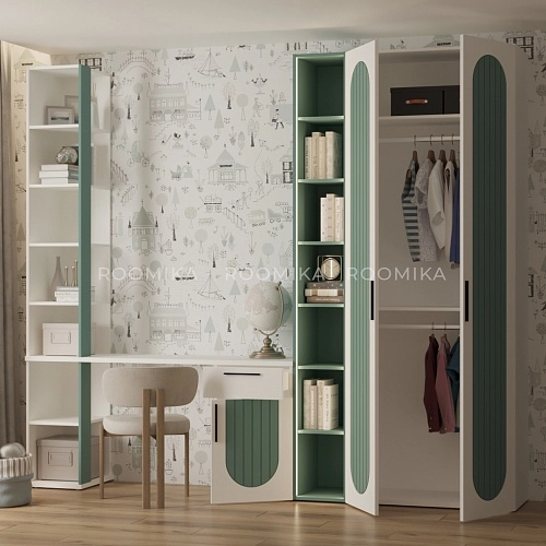 Рабочая зона Лацио фрезерованные фасады в эмали 88