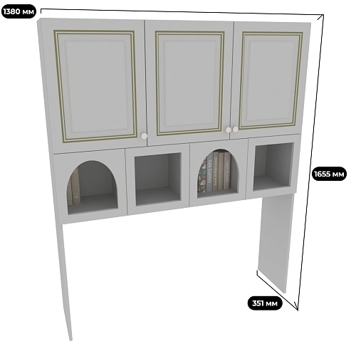 Надставка на стол с фигурными вставками A814