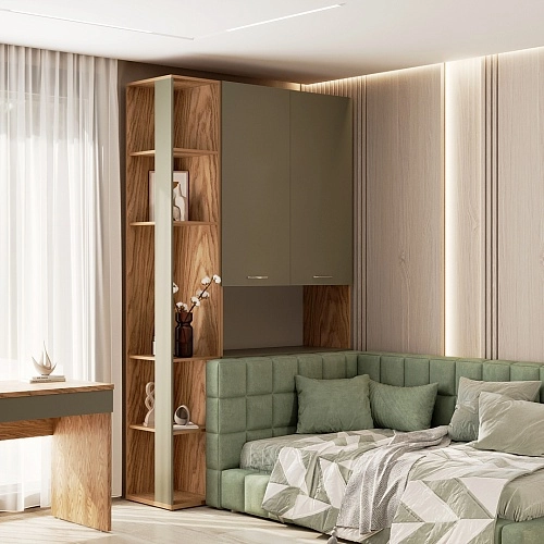 Шкаф двухдверный с фальш стенкой L212.1