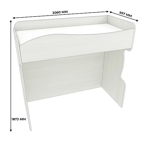 Кровать-чердак P907, 90x200