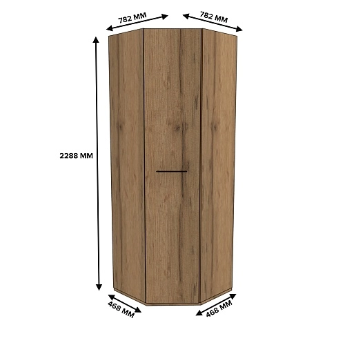 Шкаф угловой равносторонний C-218 L/R