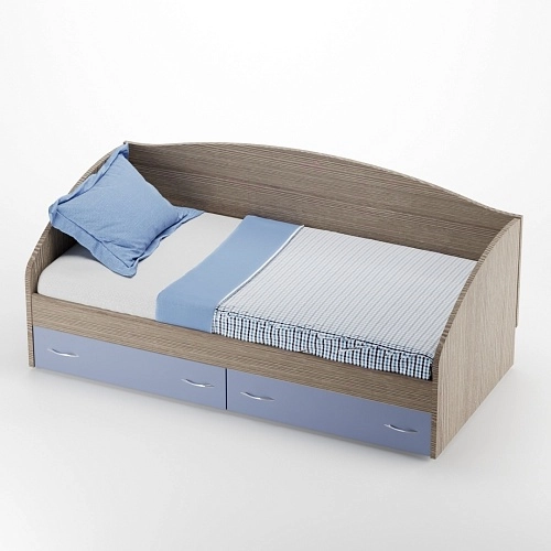 Кровать односпальная с ящиками P902N, 90x190