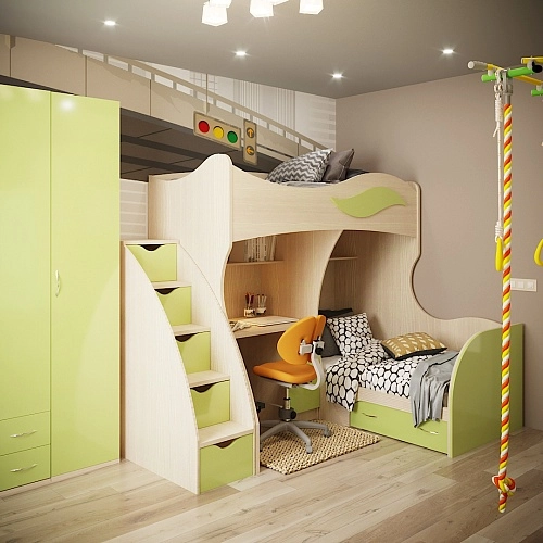 Лестница с ящиками P20 для кроватей P904, P907, P909