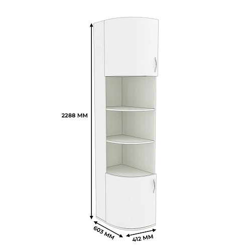 Шкаф завершающий с нишей P232.4 L/R