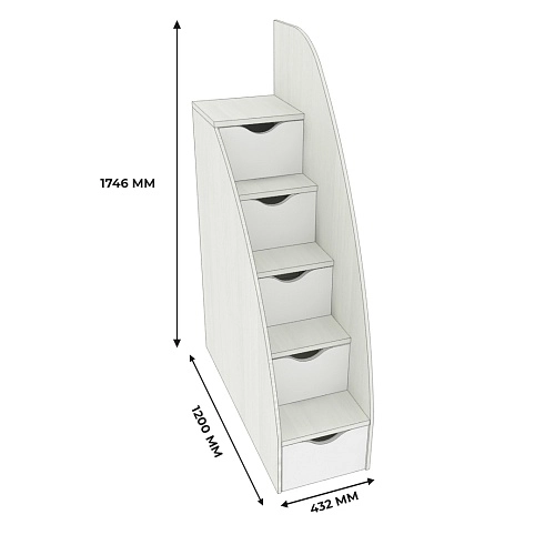 Лестница с ящиками P21  для кроватей P904, P907, P909 L/R