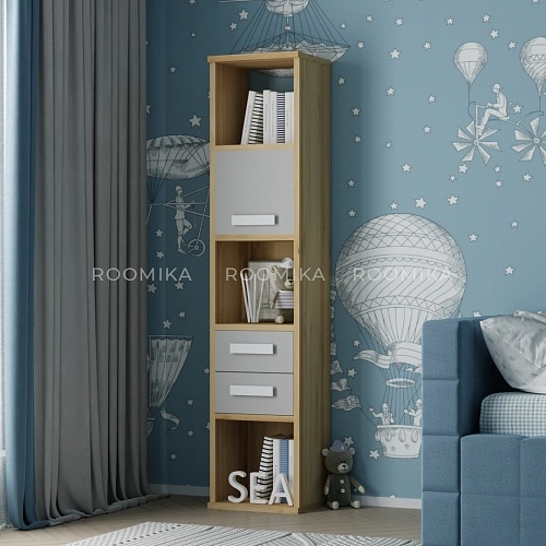 Cтеллаж сквозной книжный на 5 ниш E805