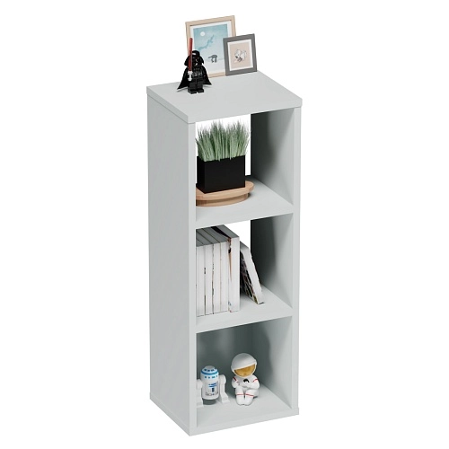 Cтеллаж сквозной книжный на 3 ниши с фасадом E803