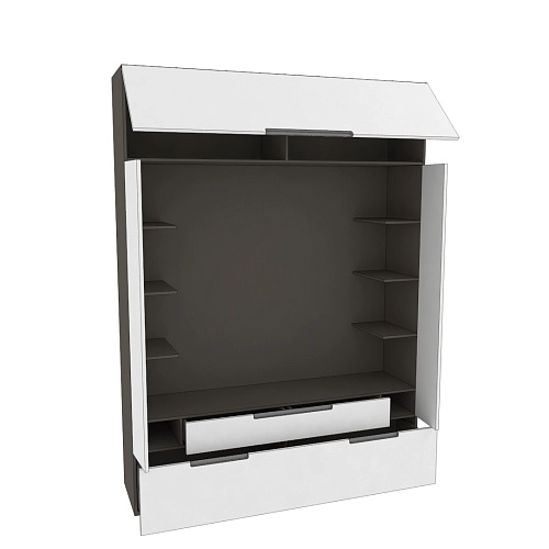 Секция для ТV, фасады в эмали LE406.44