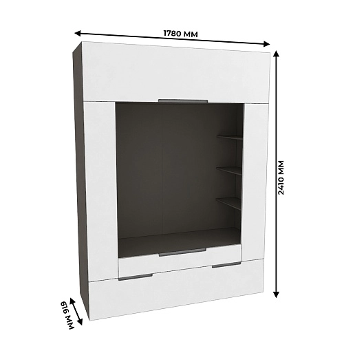 Секция для ТV, фасады в эмали LE406.60