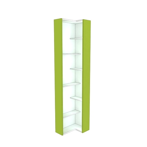 Стеллаж завершающий угловой разносторонний  с подсветкой L230.60 L/R