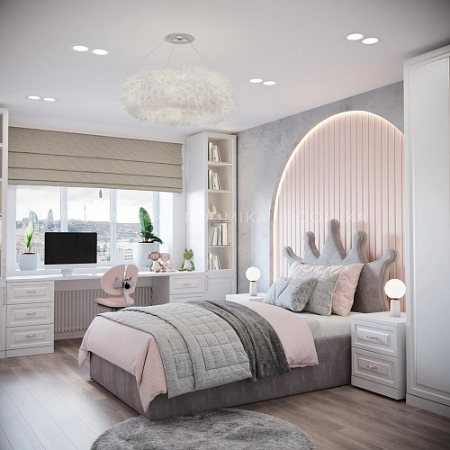 Кровать мягкая КВИН с подъемным механизмом, 120x200