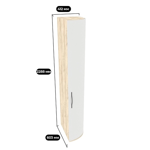 Шкаф завершающий с дверью P232.3 L/R