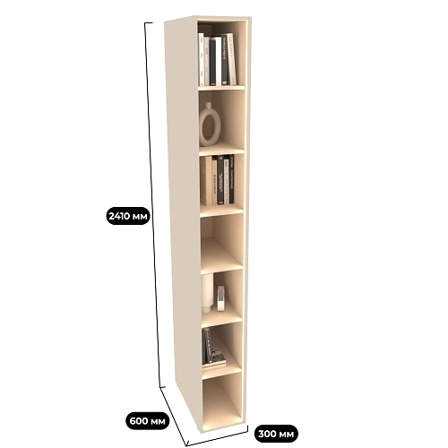 Стеллаж открытый глубокий L233.60 с подсветкой