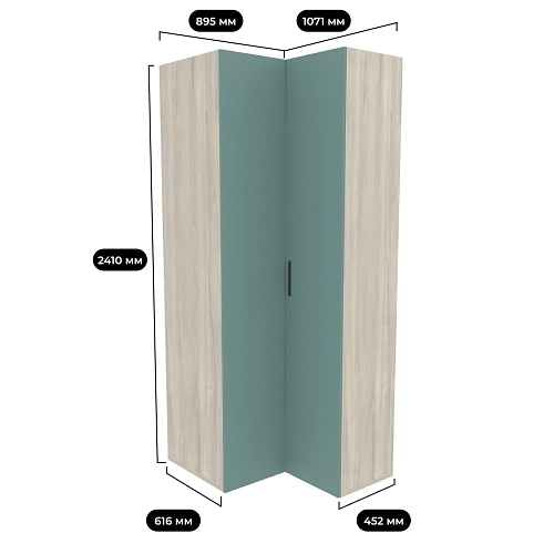 Шкаф угловой L207 L/R