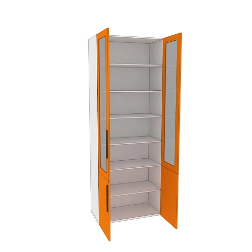 Шкаф книжный со стеклом L214S