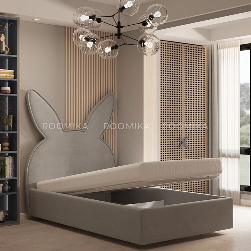 Кровать мягкая БАННИ с подъемным механизмом, 120x200