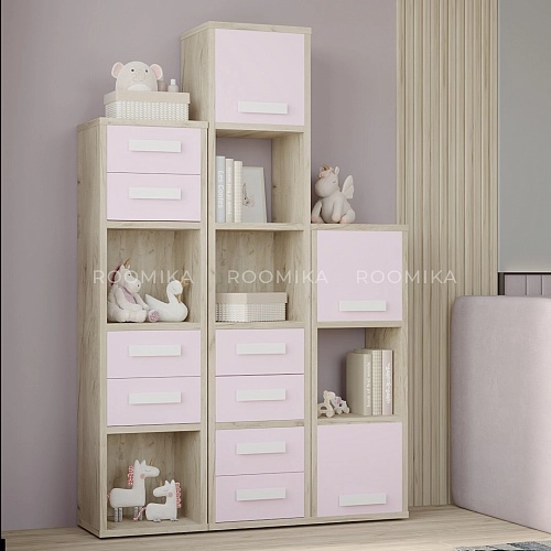 Cтеллаж сквозной книжный на 5 ниш E805