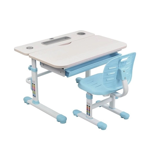 Комплект парта + стул Littonia Blue-w + лампа