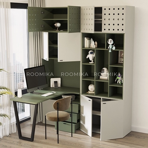 Рабочая зона Лацио фрезерованные фасады в эмали 99