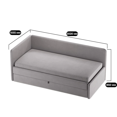 Кровать со вторым выдвижным спальным местом РУБИ М2