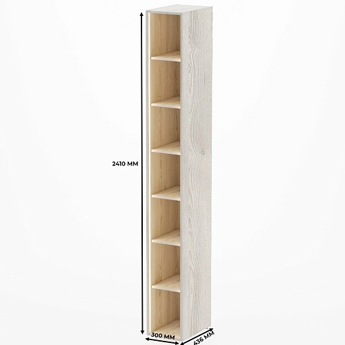 Cтеллаж открытый глубокий L233.44 с подсветкой