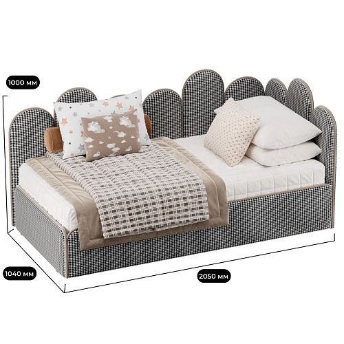 Мягкая кровать-диван КИПРОС с подъемным механизмом, 90x190