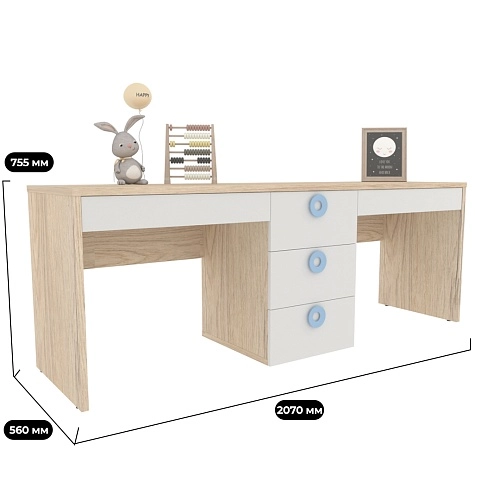 Cтол прямой на 2 рабочих места L718.2