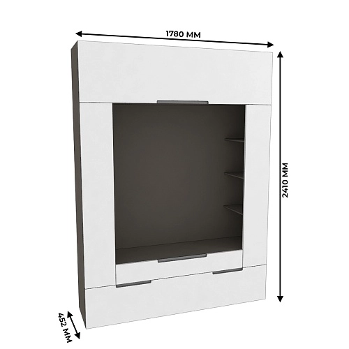 Секция для ТV, фасады в эмали LE406.44