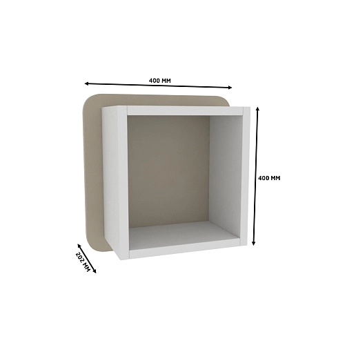 Полка навесная с панелью МДФ P100