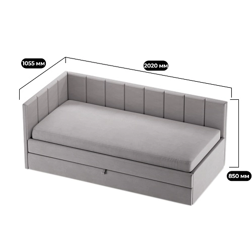 Кровать со вторым выдвижным спальным местом ЛАЙН М2