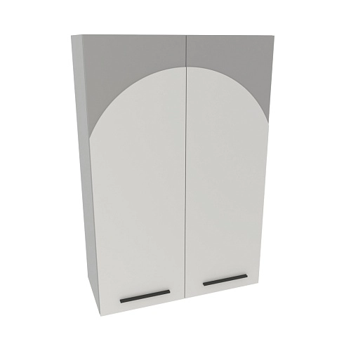 Антресоль двудверная, фрезерованные фасады в эмали LE339.300