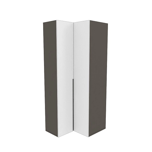 Шкаф угловой, фасады в эмали LE207 L/R