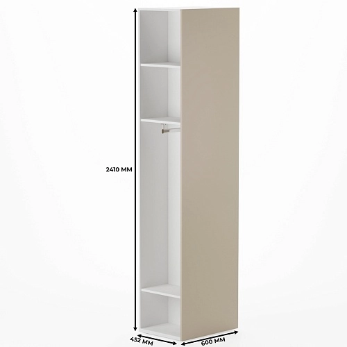 Стеллаж завершающий угловой L242.1-44