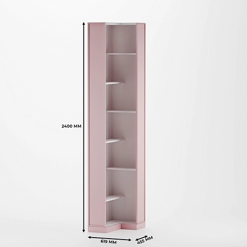 Стеллаж завершающий с боковинами в эмали А230.60 L/R