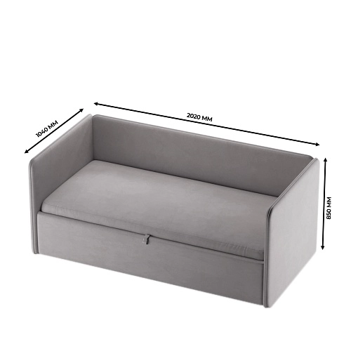 Кровать с подъемным механизмом и ящиком для белья РУБИ 1