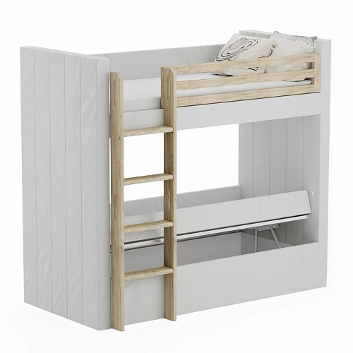 Кровать мягкая двухъярусная ДУО L/R