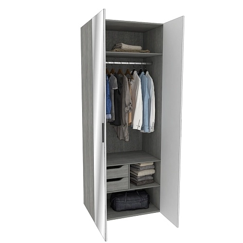 Шкаф двустворчатый с зеркалом LG-210.60-2Z