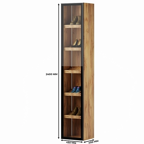 Шкаф для обуви в прихожую с подсветкой R280