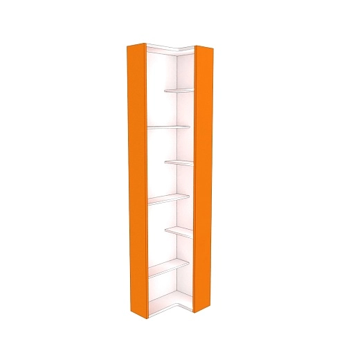Стеллаж завершающий угловой разносторонний  с подсветкой L230.60 L/R