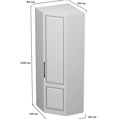 Шкаф угловой с перемычкой A218.1P