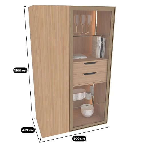 Шкаф с подсветкой R256